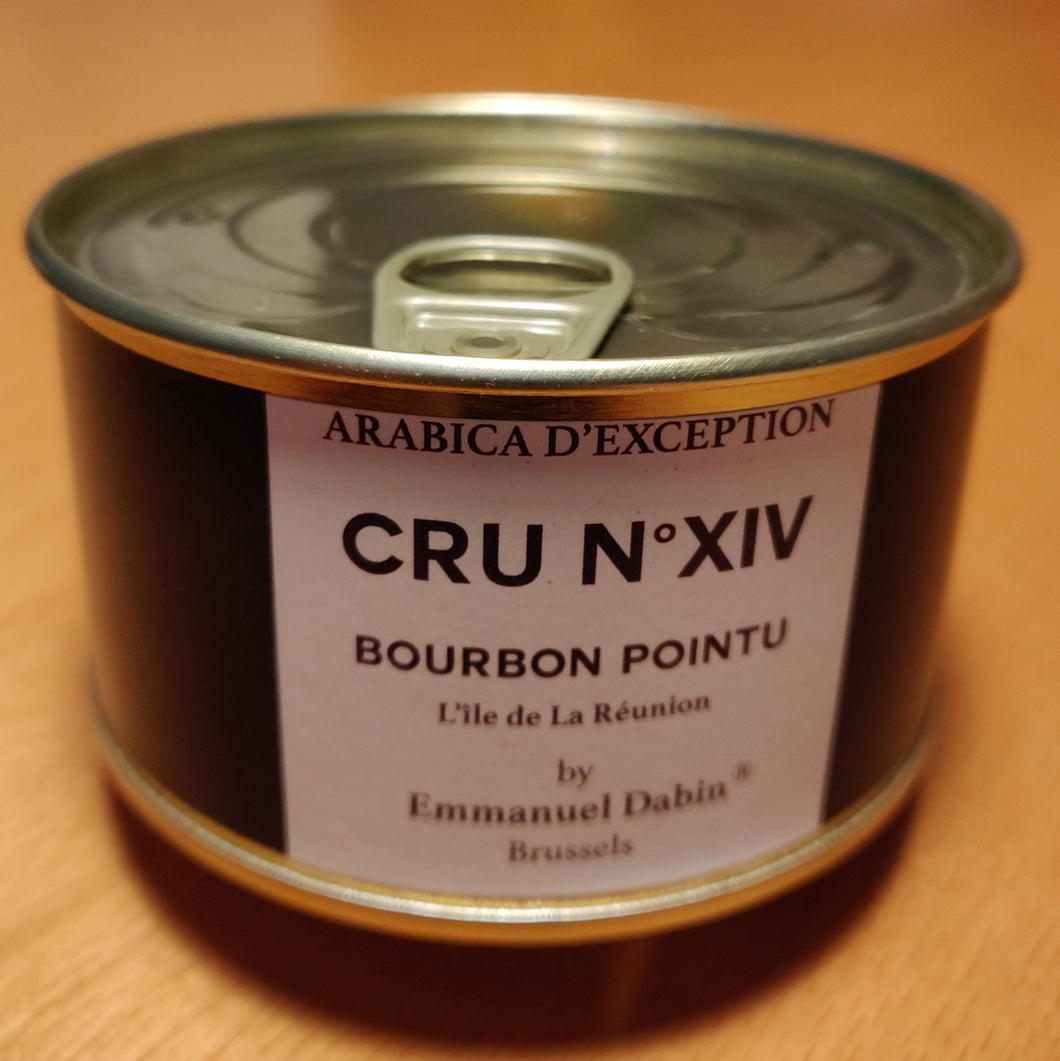 CRU N°XIV Bourbon Pointu - île de la Réunion - (50gr MOULU Boîte métallique)